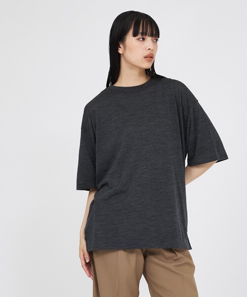 FORTUNA HOMME(フォルトゥナオム)の「【FORTUNA /フォルトゥナ】AMOUR / ウールTシャツ / 気温調整 / ユニセックス(Tシャツ/カットソー・メンズ・チャコールグレー/ブラック/ブラウン・M/L)」の19枚目の写真