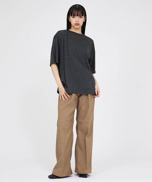 FORTUNA HOMME(フォルトゥナオム)の「【FORTUNA /フォルトゥナ】AMOUR / ウールTシャツ / 気温調整 / ユニセックス(Tシャツ/カットソー・メンズ・チャコールグレー/ブラック/ブラウン・M/L)」の20枚目の写真