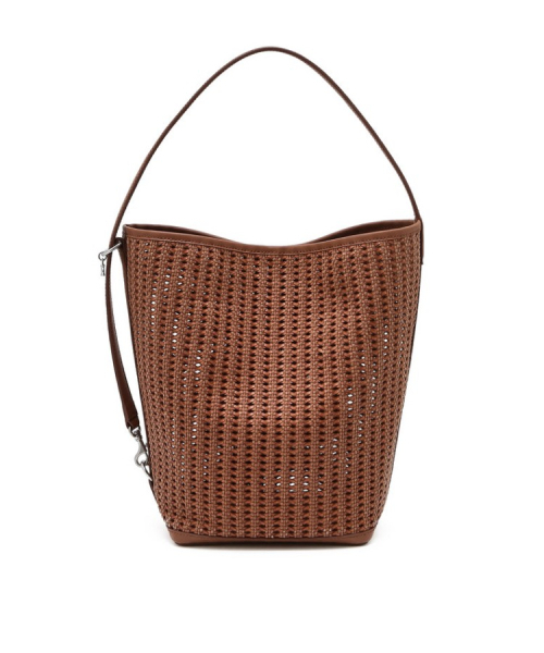 athe（アテ）の「[PANIER] ブラウンパニエメッシュショルダーバッグL AABA6E841W2（ショルダーバッグ・レディース・ブラウン・FREE）」の2枚目の写真