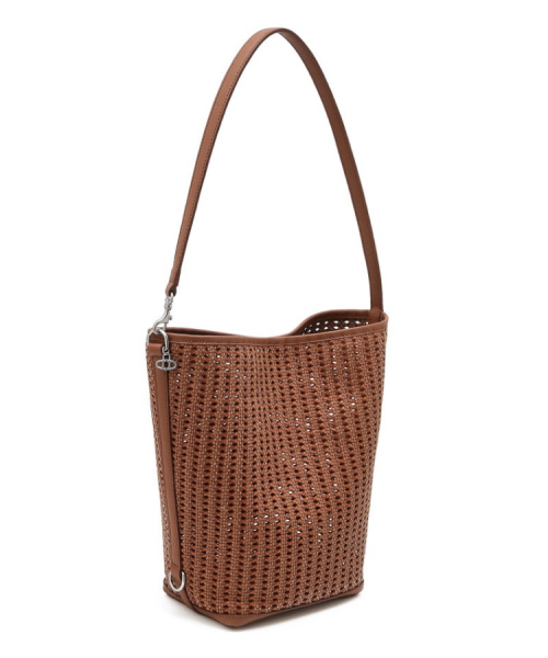 athe（アテ）の「[PANIER] ブラウンパニエメッシュショルダーバッグL AABA6E841W2（ショルダーバッグ・レディース・ブラウン・FREE）」の4枚目の写真