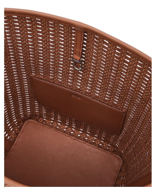 athe（アテ）の「[PANIER] ブラウンパニエメッシュショルダーバッグL AABA6E841W2（ショルダーバッグ・レディース・ブラウン・FREE）」の5枚目の写真