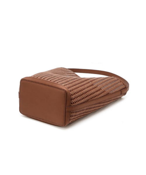 athe（アテ）の「[PANIER] ブラウンパニエメッシュショルダーバッグL AABA6E841W2（ショルダーバッグ・レディース・ブラウン・FREE）」の6枚目の写真