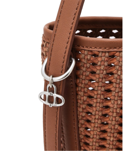 athe（アテ）の「[PANIER] ブラウンパニエメッシュショルダーバッグL AABA6E841W2（ショルダーバッグ・レディース・ブラウン・FREE）」の8枚目の写真