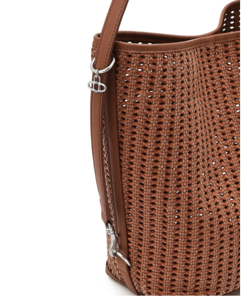 athe（アテ）の「[PANIER] ブラウンパニエメッシュショルダーバッグL AABA6E841W2（ショルダーバッグ・レディース・ブラウン・FREE）」の9枚目の写真