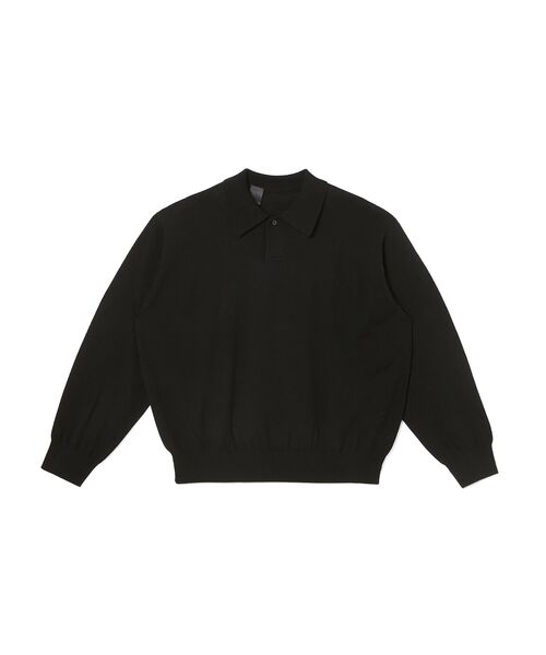 N.HOOLYWOOD COMPILE(N.ハリウッド コンパイル)の「KNIT POLO SHIRT(ニット/セーター・メンズ・ベージュ/ブラック/チャコール・36/38/40)」の2枚目の写真