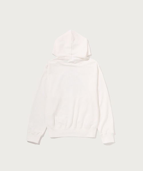 A BATHING APE（アベイシングエイプ）の「COLLEGE PULLOVER HODDIE（パーカー・レディース・ピンク/グレー/アイボリー・MEDIUM/SMALL）」の4枚目の写真