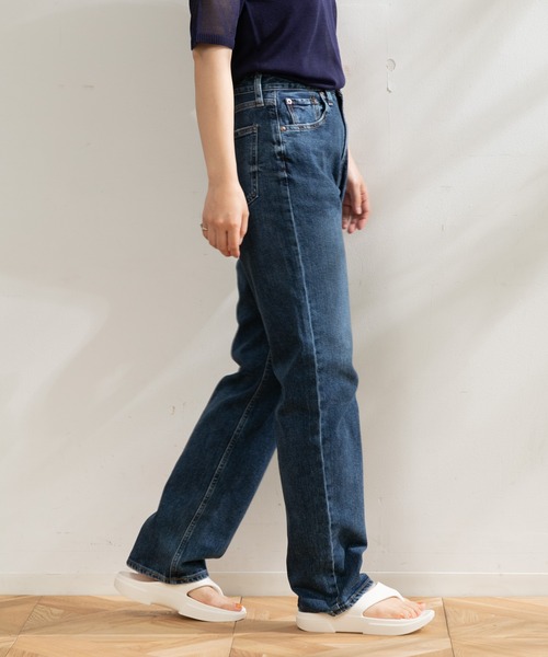 DRIP STUDIO(ドリップスタジオ)の「One-Day ハイライズストレートデニム(デニムパンツ・レディース・インディゴブルー・24/22)」の2枚目の写真