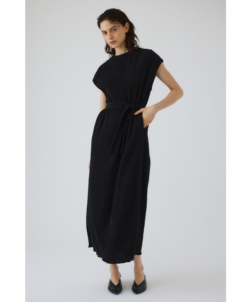RIM.ARK(リムアーク)の「Crew neck relax OP(クルーネックリラックスワンピース)(ワンピース・レディース・ブラック/ベージュ・38/36)」の3枚目の写真