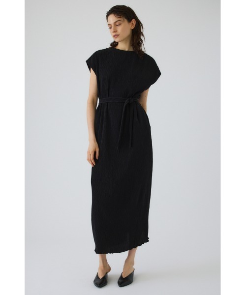 RIM.ARK(リムアーク)の「Crew neck relax OP(クルーネックリラックスワンピース)(ワンピース・レディース・ブラック/ベージュ・38/36)」の4枚目の写真