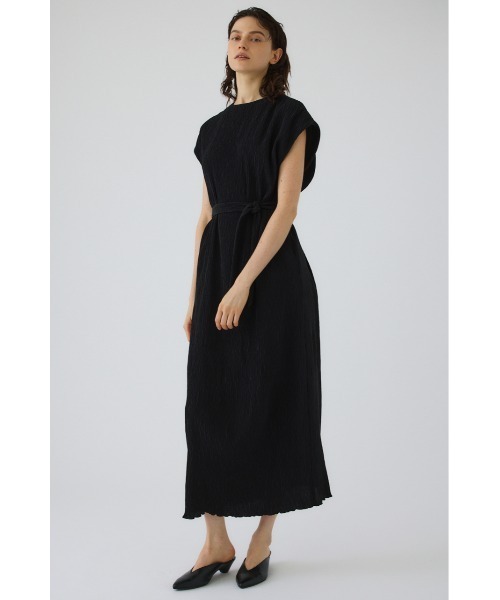 RIM.ARK(リムアーク)の「Crew neck relax OP(クルーネックリラックスワンピース)(ワンピース・レディース・ブラック/ベージュ・38/36)」の5枚目の写真