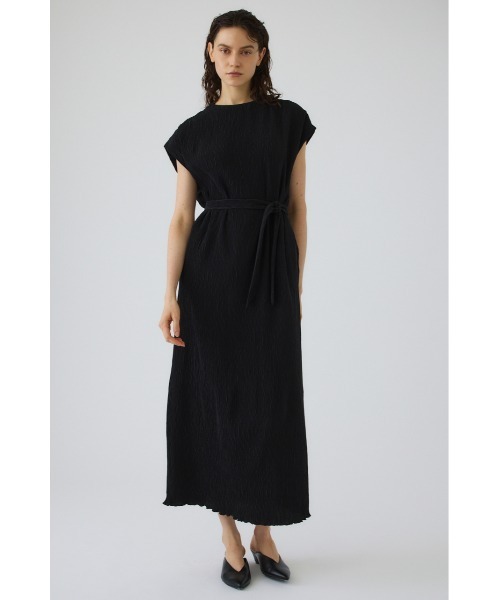 RIM.ARK(リムアーク)の「Crew neck relax OP(クルーネックリラックスワンピース)(ワンピース・レディース・ブラック/ベージュ・38/36)」の6枚目の写真