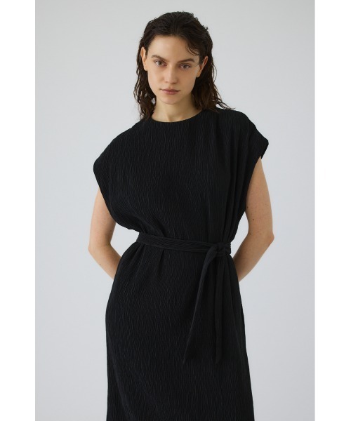 RIM.ARK(リムアーク)の「Crew neck relax OP(クルーネックリラックスワンピース)(ワンピース・レディース・ブラック/ベージュ・38/36)」の7枚目の写真
