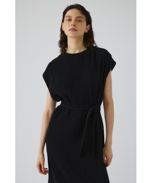 RIM.ARK(リムアーク)の「Crew neck relax OP(クルーネックリラックスワンピース)(ワンピース・レディース・ブラック/ベージュ・38/36)」の8枚目の写真