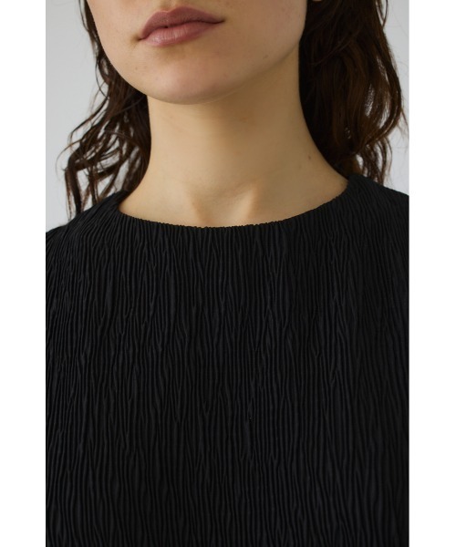 RIM.ARK(リムアーク)の「Crew neck relax OP(クルーネックリラックスワンピース)(ワンピース・レディース・ブラック/ベージュ・38/36)」の12枚目の写真