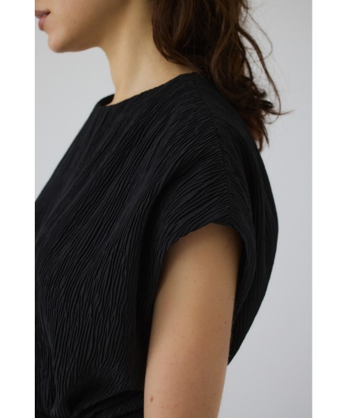 RIM.ARK(リムアーク)の「Crew neck relax OP(クルーネックリラックスワンピース)(ワンピース・レディース・ブラック/ベージュ・38/36)」の13枚目の写真