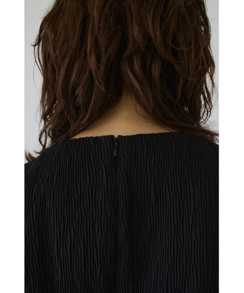RIM.ARK(リムアーク)の「Crew neck relax OP(クルーネックリラックスワンピース)(ワンピース・レディース・ブラック/ベージュ・38/36)」の14枚目の写真