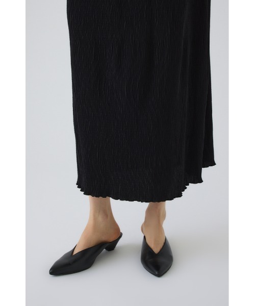 RIM.ARK(リムアーク)の「Crew neck relax OP(クルーネックリラックスワンピース)(ワンピース・レディース・ブラック/ベージュ・38/36)」の17枚目の写真