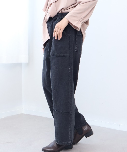 leswel(レスウェル)の「【M~5L】ベイカーデニムパンツ(その他パンツ・レディース・ブラック/ブルー・4L/M/LL/L/5L/3L)」の15枚目の写真
