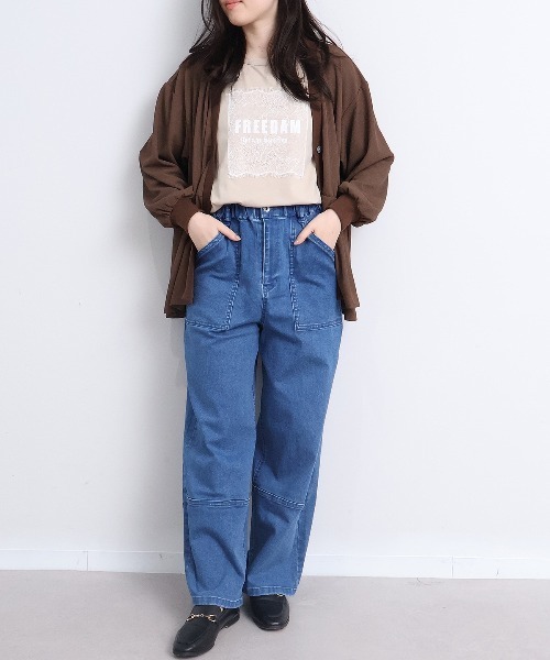 leswel(レスウェル)の「【M~5L】ベイカーデニムパンツ(その他パンツ・レディース・ブラック/ブルー・4L/M/LL/L/5L/3L)」の18枚目の写真