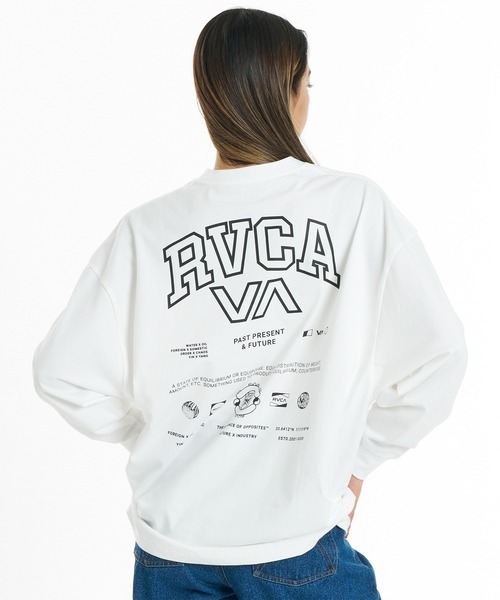 RVCA（ルーカ）の「RVCA/ルーカ バックプリント ロンT BG044050（Tシャツ/カットソー・レディース・ホワイト/ブラック/チャコールグレー/ライトブルー・S/M）」の2枚目の写真