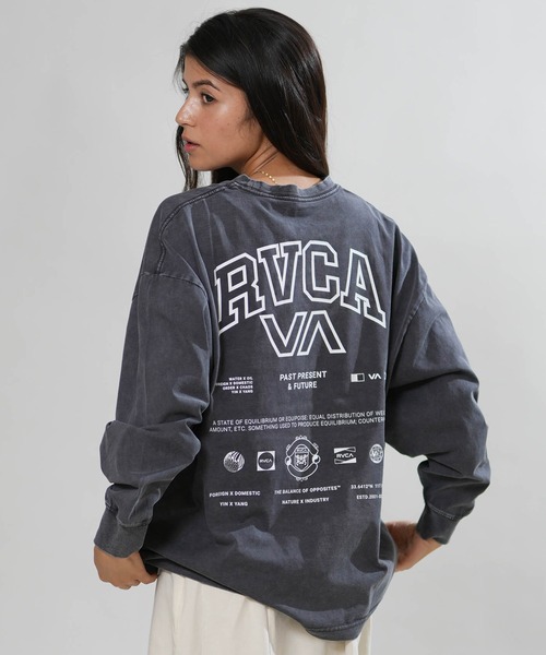 RVCA（ルーカ）の「RVCA/ルーカ バックプリント ロンT BG044050（Tシャツ/カットソー・レディース・ホワイト/ブラック/チャコールグレー/ライトブルー・S/M）」の4枚目の写真