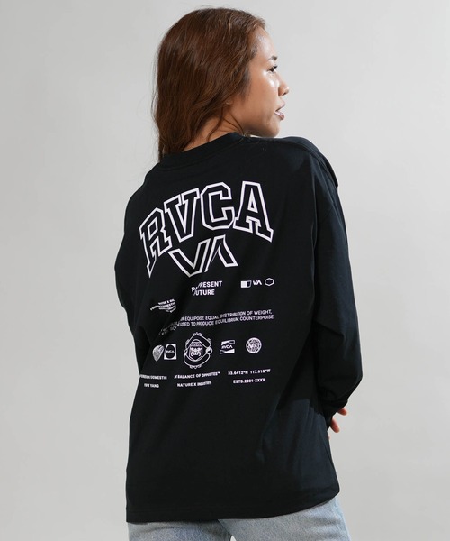RVCA（ルーカ）の「RVCA/ルーカ バックプリント ロンT BG044050（Tシャツ/カットソー・レディース・ホワイト/ブラック/チャコールグレー/ライトブルー・S/M）」の3枚目の写真