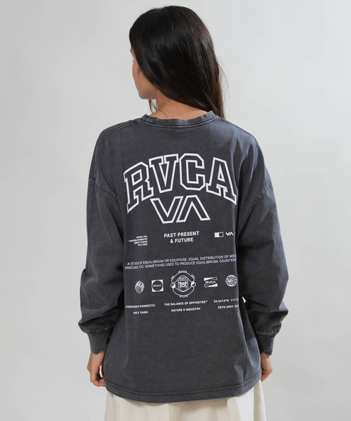 RVCA（ルーカ）の「RVCA/ルーカ バックプリント ロンT BG044050（Tシャツ/カットソー・レディース・ホワイト/ブラック/チャコールグレー/ライトブルー・S/M）」の13枚目の写真