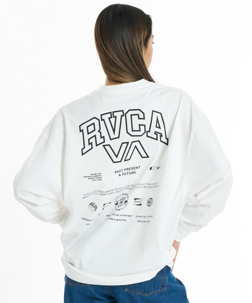 RVCA（ルーカ）の「RVCA/ルーカ バックプリント ロンT BG044050（Tシャツ/カットソー・レディース・ホワイト/ブラック/チャコールグレー/ライトブルー・S/M）」の6枚目の写真