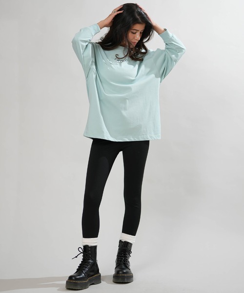 RVCA（ルーカ）の「RVCA/ルーカ バックプリント ロンT BG044050（Tシャツ/カットソー・レディース・ホワイト/ブラック/チャコールグレー/ライトブルー・S/M）」の19枚目の写真