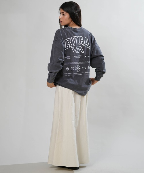 RVCA（ルーカ）の「RVCA/ルーカ バックプリント ロンT BG044050（Tシャツ/カットソー・レディース・ホワイト/ブラック/チャコールグレー/ライトブルー・S/M）」の15枚目の写真