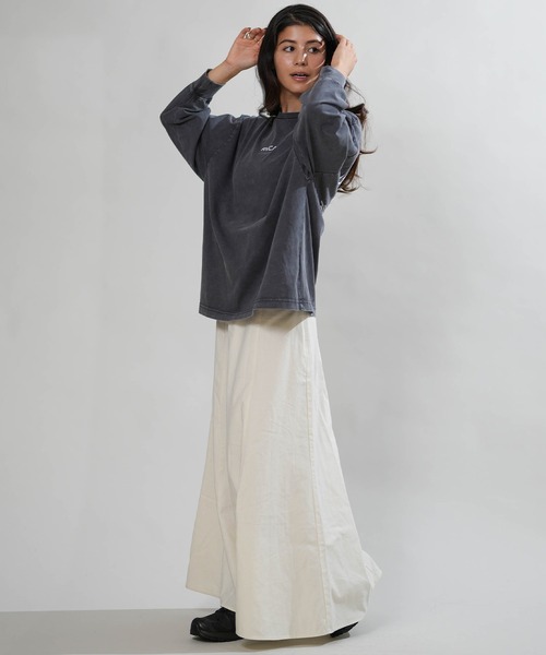 RVCA（ルーカ）の「RVCA/ルーカ バックプリント ロンT BG044050（Tシャツ/カットソー・レディース・ホワイト/ブラック/チャコールグレー/ライトブルー・S/M）」の16枚目の写真