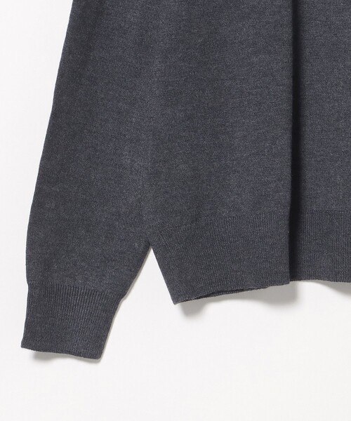 BEAMS HEART(ビームスハート)の「ロングスリーブ ニットポロ(ニット/セーター・メンズ・ブラック/チャコールグレー・LARGE/SMALL/X-LARGE/MEDIUM)」の11枚目の写真