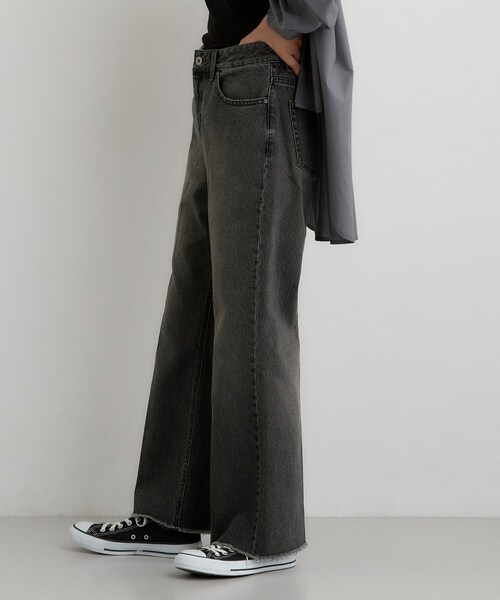 THE SHOP TK (ザ ショップ ティーケー )の「美脚シルエット AIBOデニムフレア(デニムパンツ・レディース・ネイビー/ライトブルー/ブラック・12/13/11/14)」の14枚目の写真