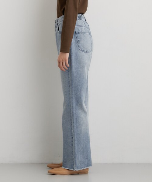 THE SHOP TK (ザ ショップ ティーケー )の「美脚シルエット AIBOデニムフレア(デニムパンツ・レディース・ネイビー/ライトブルー/ブラック・12/13/11/14)」の17枚目の写真
