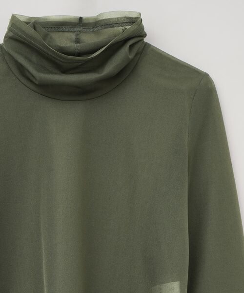LANVIN en Bleu(ランバンオンブルー)の「シアートリコットフリルカフスカットソー(Tシャツ/カットソー・レディース・グリーン/オフホワイト・38)」の13枚目の写真