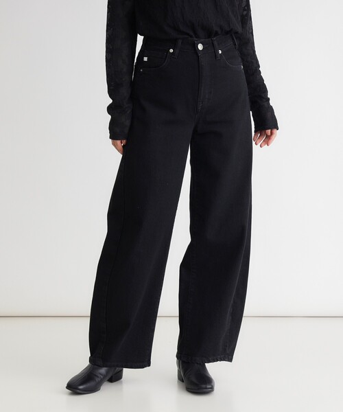 SOMETHING(サムシング)の「HANA CURVE TAPER(その他パンツ・レディース・ブラック・02/03/04/05)」の2枚目の写真