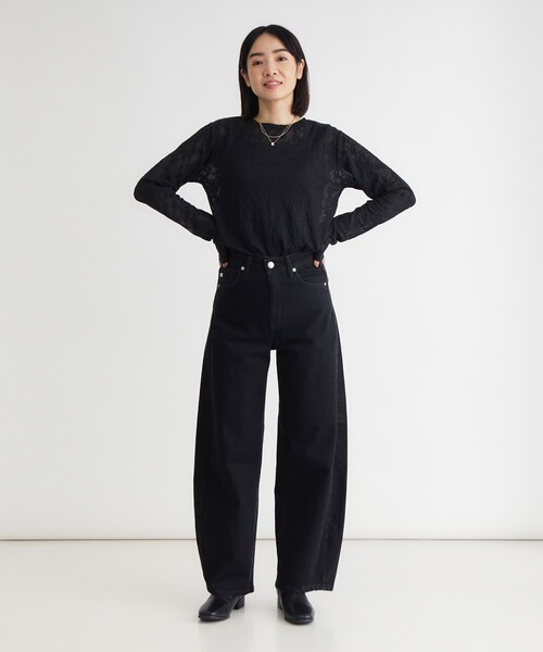 SOMETHING(サムシング)の「HANA CURVE TAPER(その他パンツ・レディース・ブラック・02/03/04/05)」の5枚目の写真