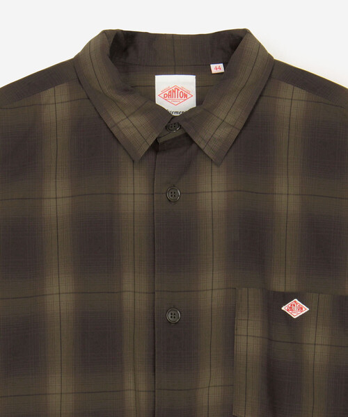 DANTON(ダントン)の「DANTON | レギュラーカラー 長袖ワークシャツ MEN(シャツ/ブラウス・メンズ・グレー系その他/ブラウン系その他・44/40/42)」の5枚目の写真
