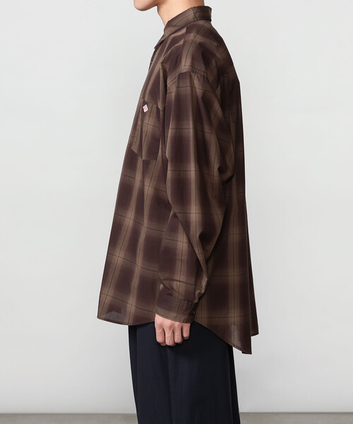 DANTON(ダントン)の「DANTON | レギュラーカラー 長袖ワークシャツ MEN(シャツ/ブラウス・メンズ・グレー系その他/ブラウン系その他・44/40/42)」の10枚目の写真