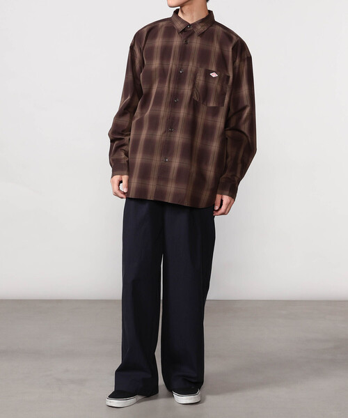 DANTON(ダントン)の「DANTON | レギュラーカラー 長袖ワークシャツ MEN(シャツ/ブラウス・メンズ・グレー系その他/ブラウン系その他・44/40/42)」の12枚目の写真