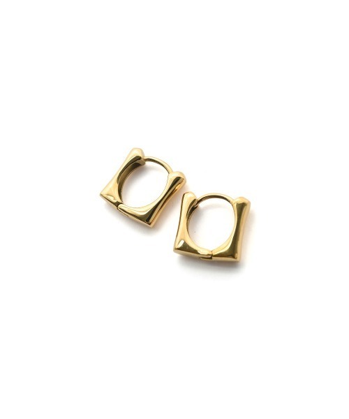 marjour（マージュール）の「[STAINLESS] SQUARE HOOP PIERCE（ピアス（両耳用）・レディース・シルバー/ゴールド・FREE）」の7枚目の写真