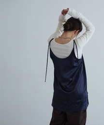 シルキーサテンレースキャミソール / Silky Satin Lace Camisole