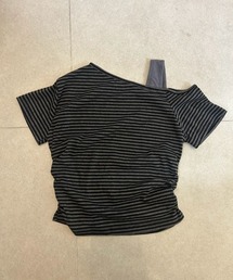 ipugo（イプゴ）の「ipugo/イプゴ アシンメトリー ボーダーTシャツ（Tシャツ/カットソー）」
