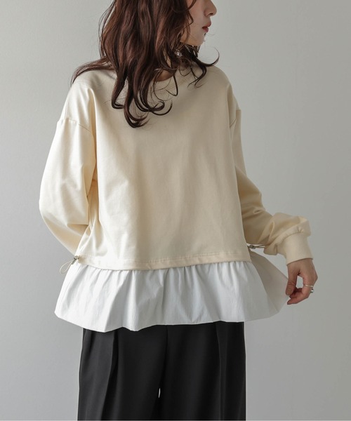 La-gemme（ラジェム）の「フリルドッキング プルオーバー/スウェット/レイヤード（その他トップス・レディース・ブラック/ネイビー/グレー/クリーム・フリー）」の10枚目の写真