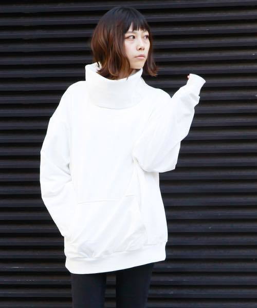 DETAILS(ディテールズ)の「B.I.D/DETAILS/ハイネックプルオーバー (スウェット・レディース・オフホワイト/グレー/ブラック・FREE)」の1枚目の写真
