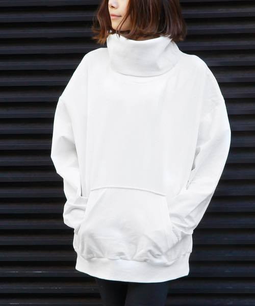 DETAILS(ディテールズ)の「B.I.D/DETAILS/ハイネックプルオーバー (スウェット・レディース・オフホワイト/グレー/ブラック・FREE)」の4枚目の写真
