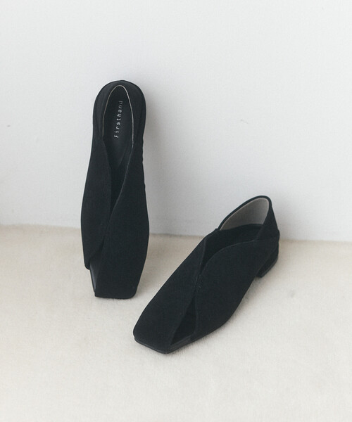 Firsthand(ファーストハンド)の「Firsthand/ファーストハンド スリットスクアエシューズ【限定展開】(パンプス・レディース・ブラウン/ブラック・LARGE/MEDIUM/SMALL)」の1枚目の写真