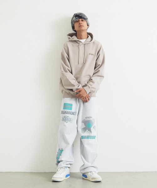 XLARGE（エクストララージ）の「MULTI LOGO SWEATPANTS（スウェットパンツ・メンズ・アッシュ/ネイビー/ブラック/グリーン・L/XL/M/S）」の16枚目の写真