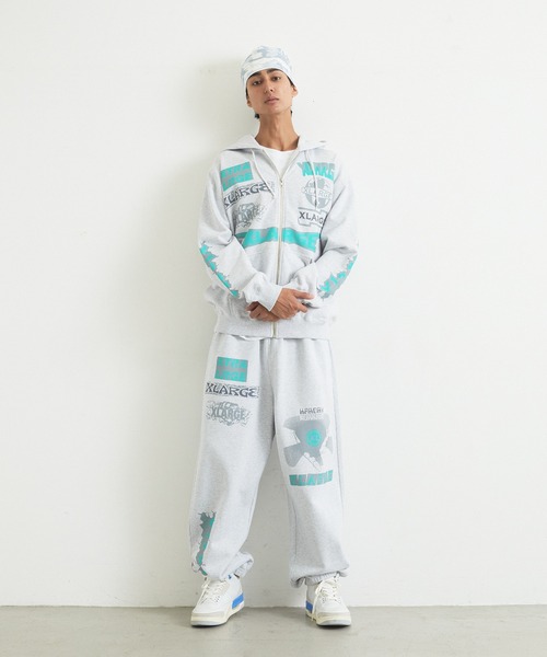XLARGE（エクストララージ）の「MULTI LOGO SWEATPANTS（スウェットパンツ・メンズ・アッシュ/ネイビー/ブラック/グリーン・L/XL/M/S）」の18枚目の写真