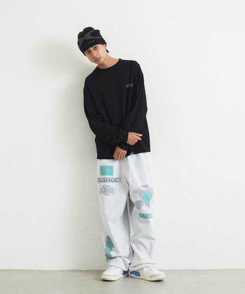 XLARGE（エクストララージ）の「MULTI LOGO SWEATPANTS（スウェットパンツ・メンズ・アッシュ/ネイビー/ブラック/グリーン・L/XL/M/S）」の17枚目の写真